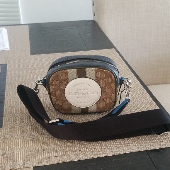 Coach Brown and Cream Mini Bag - Picture 1 of 11